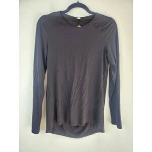 Lululemon Timeless Twist Yoga Long Sleeved Black Shirt Size 6